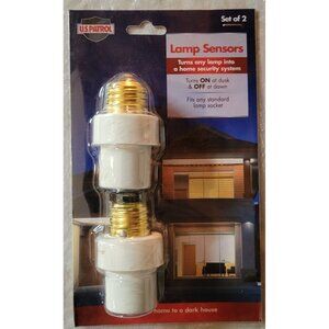 Security Lamp Sensors US Patrol Light Switch Socket Socket 2-Pack